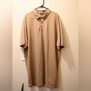 Nike Men's Drifit Tan Polo Shirt Size 4XL